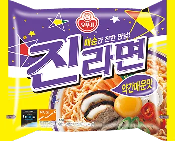 Ottogi Jin Ramen Slightly Spicy Flavor