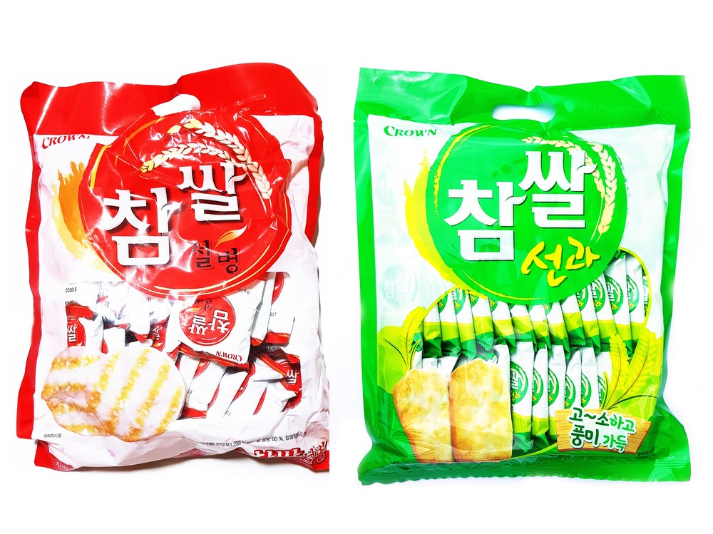 참쌀 선과 고소한 쌀과자