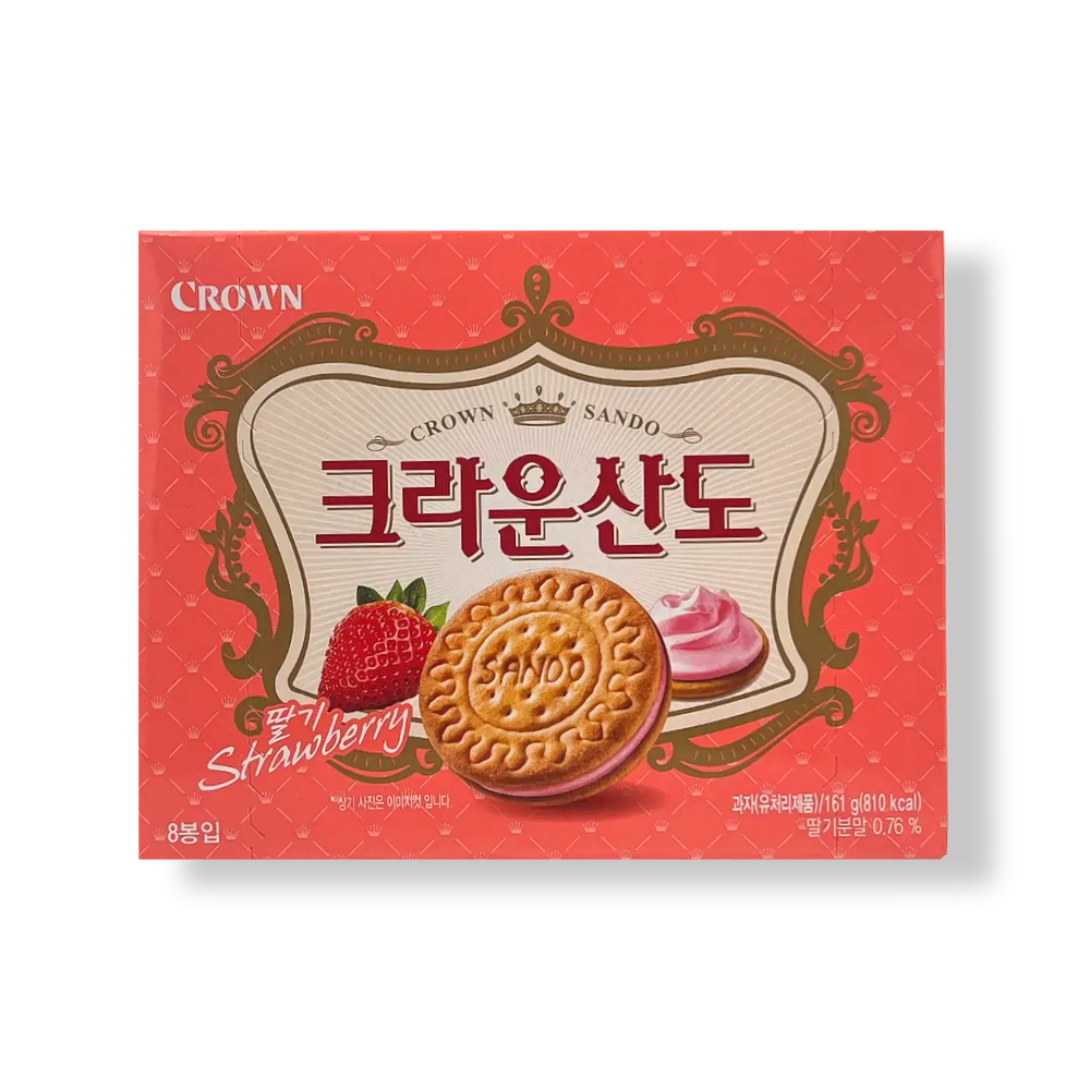 크라운산도 딸기맛