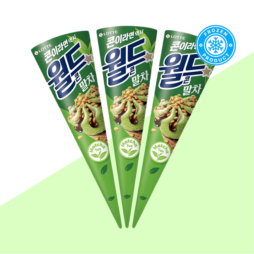 저당 아이스크림 월드콘 말차