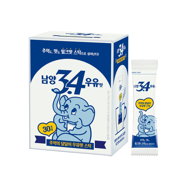 남양3.4우유맛 스틱 30T